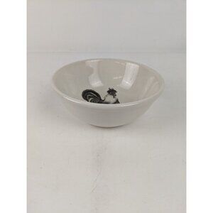Laura Zindel Pottery Rooster Cereal Bowl 6" Farmhouse Country Americana